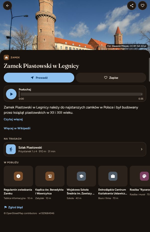 The Piast Castle card